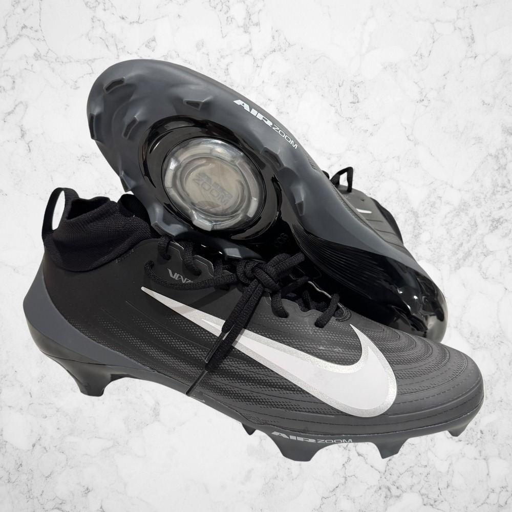 Nike Zoom Air Vapor Pro 1‎ Football Cleats Black Gray IB2495-001 Men's Size 14.5